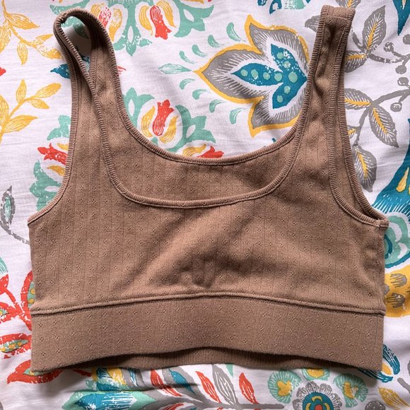 AE Super Cropped Pointelle Tank Top - Picture 3 of 3
